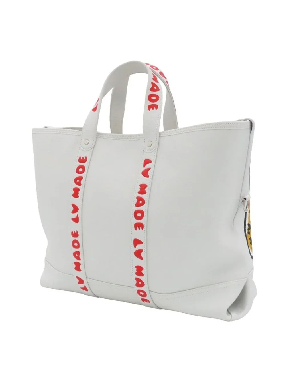 Louis Vuitton Trolley Tote Blanc White Leather Collaboration 2-Way Shoulder Bag